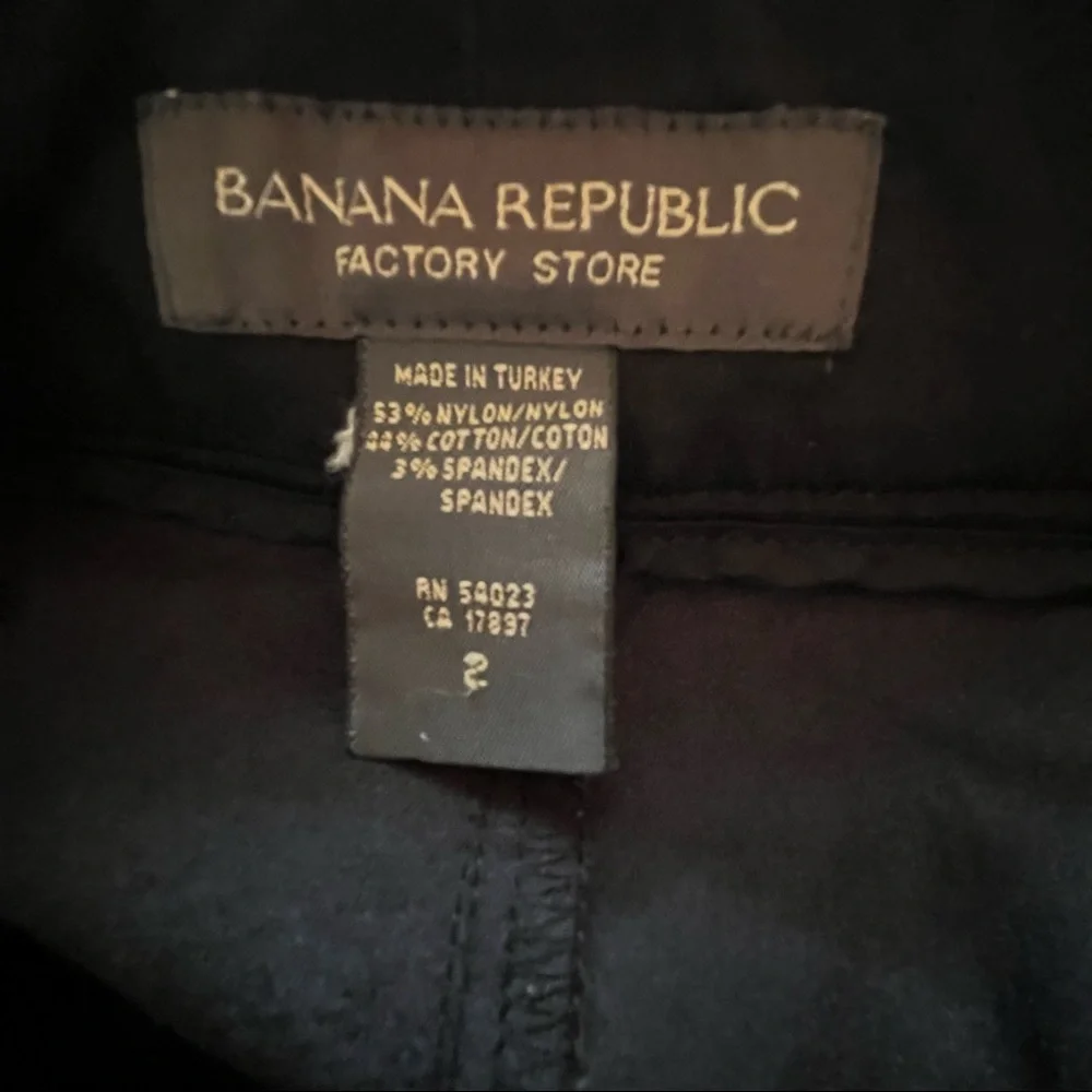 Women’s Banana Republic Mini Cargo Skirt Black Sz 2 - Picture 4 of 4